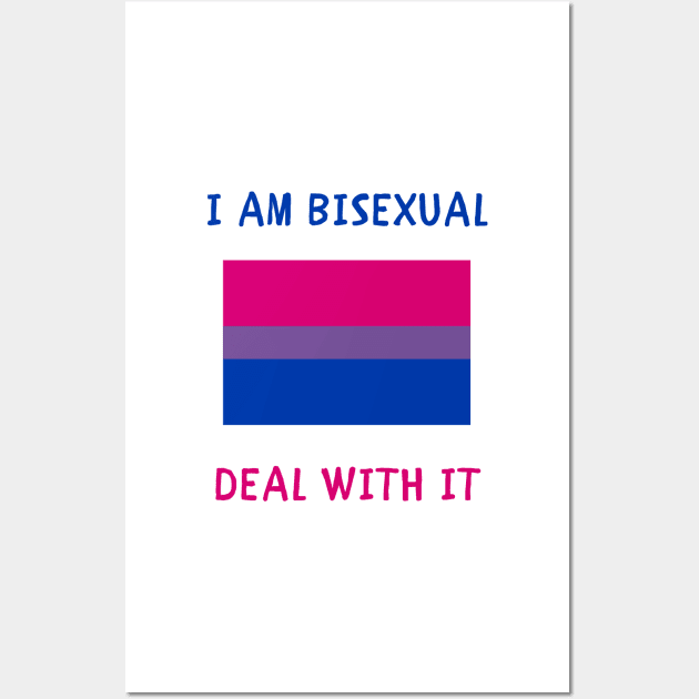 I am bisexual deal with it Wall Art by IOANNISSKEVAS